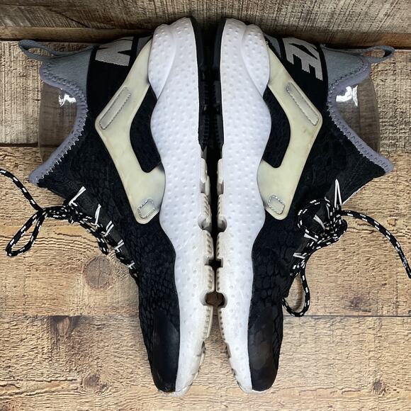 Nike Air Huarache Run Ultra Running Shoes Black Gray Size 7.5 - Picture 6 of 11